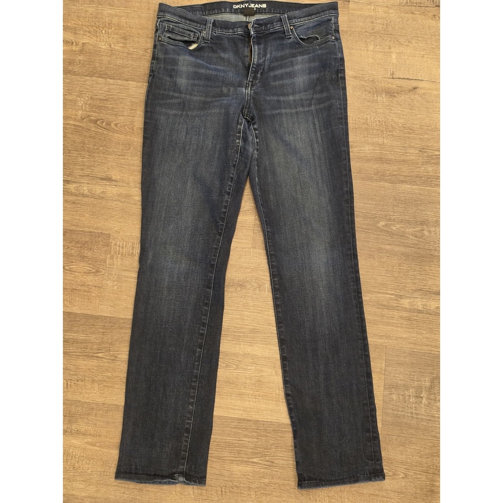 DKNY Jeans Women's Sz 12 Dark Soho Skinny Y2K Classic Minimalist City Chic